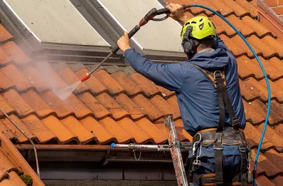 Démoussage et hydrofuge de toiture à Montagnat